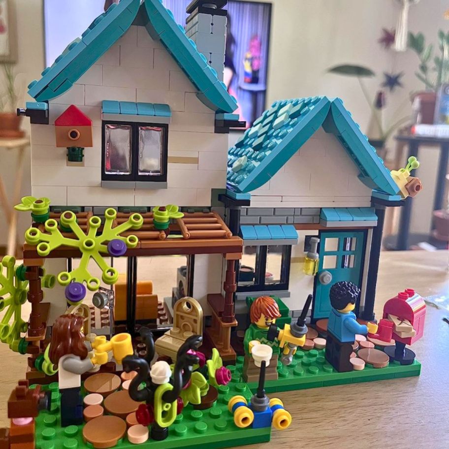 assembled lego house