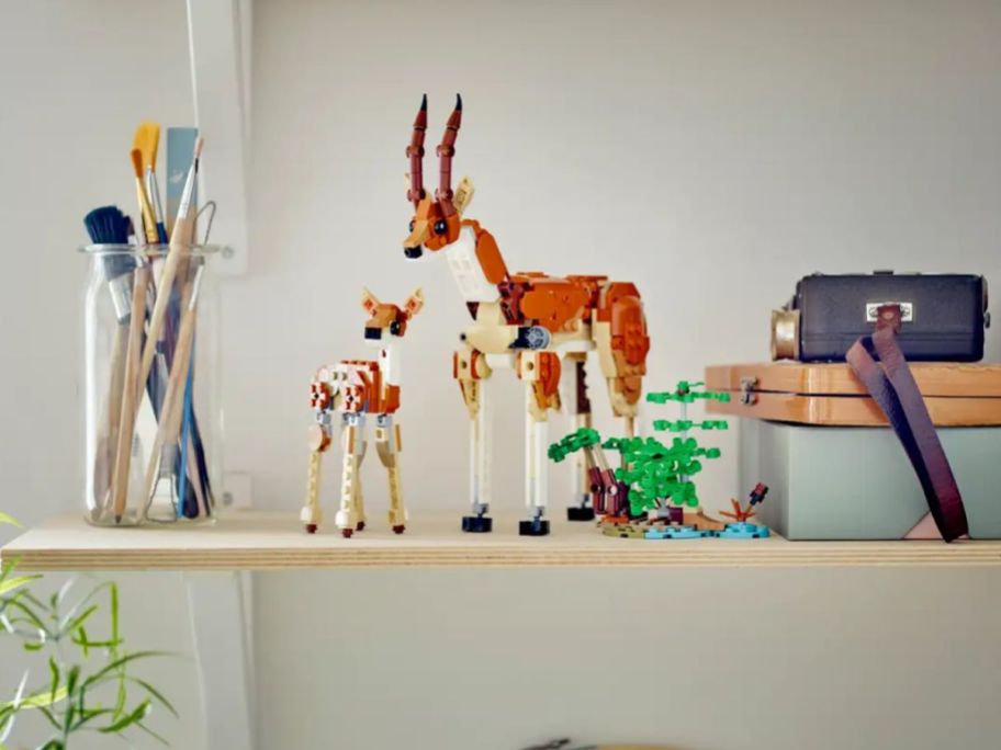 the gazelle build from the lego safari animals 3 in 1 building set