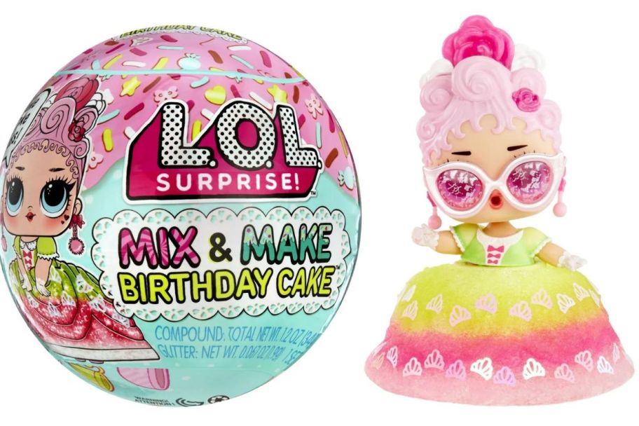 LOL Surprise Mix & Make Birthday Cake Collectible Tots Doll 