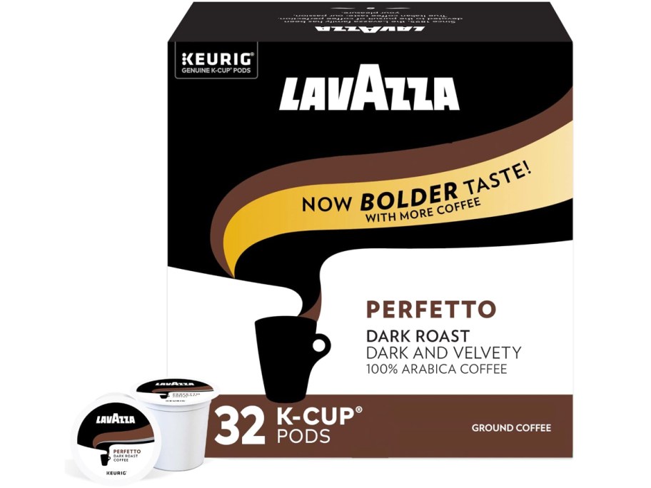 32-count box of Lavazza Perfetto Dark Roast K-Cups
