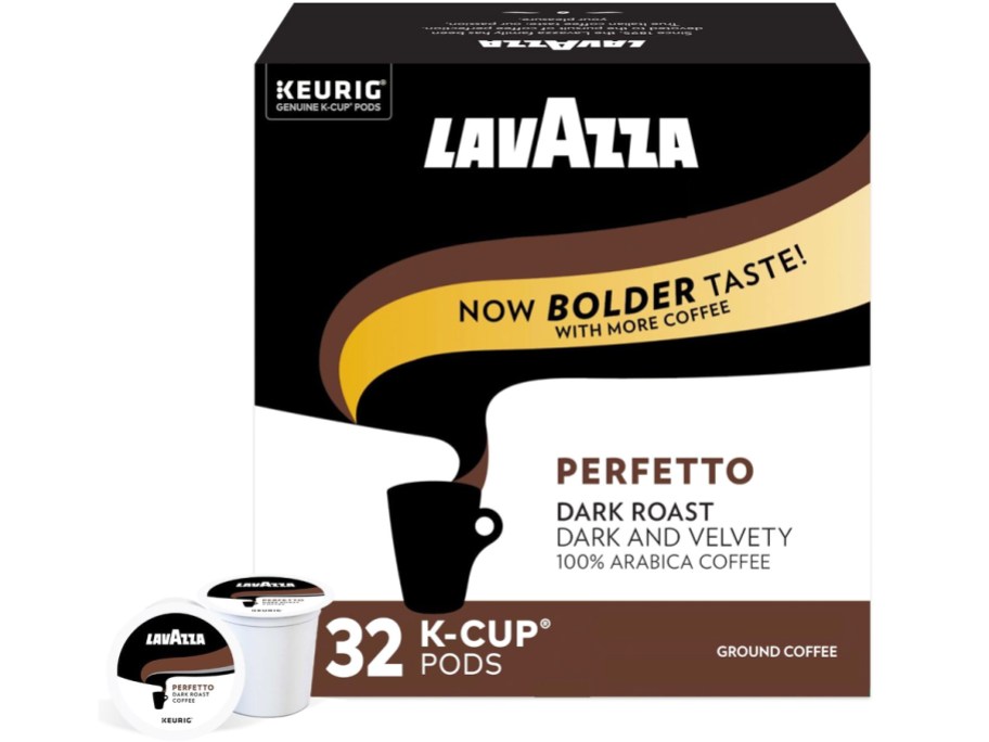 32-count box of Lavazza Perfetto Dark Roast K-Cups