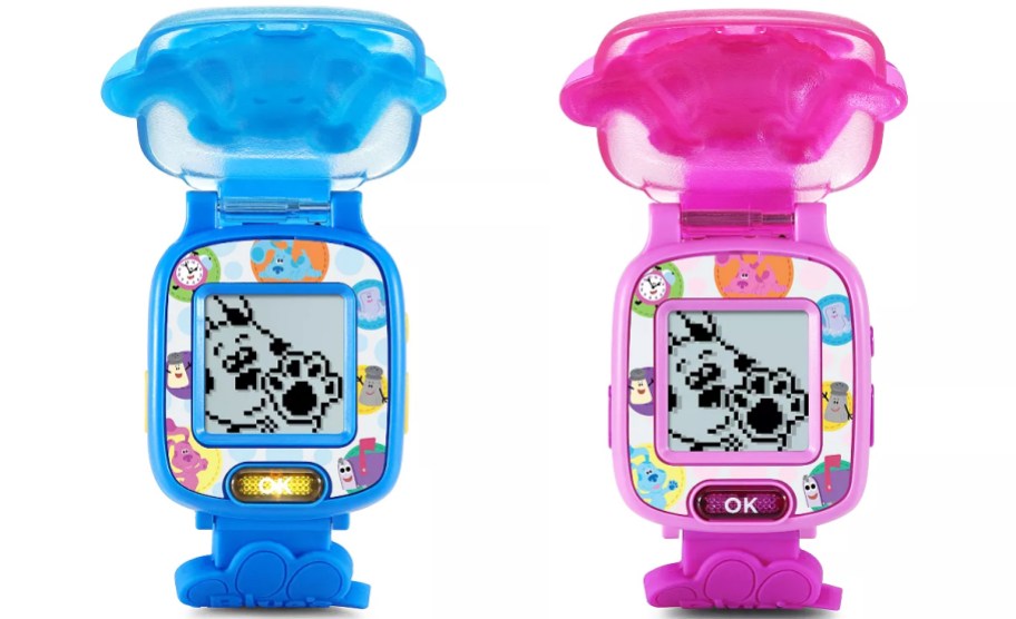 blue and pink blue's clues kids watches