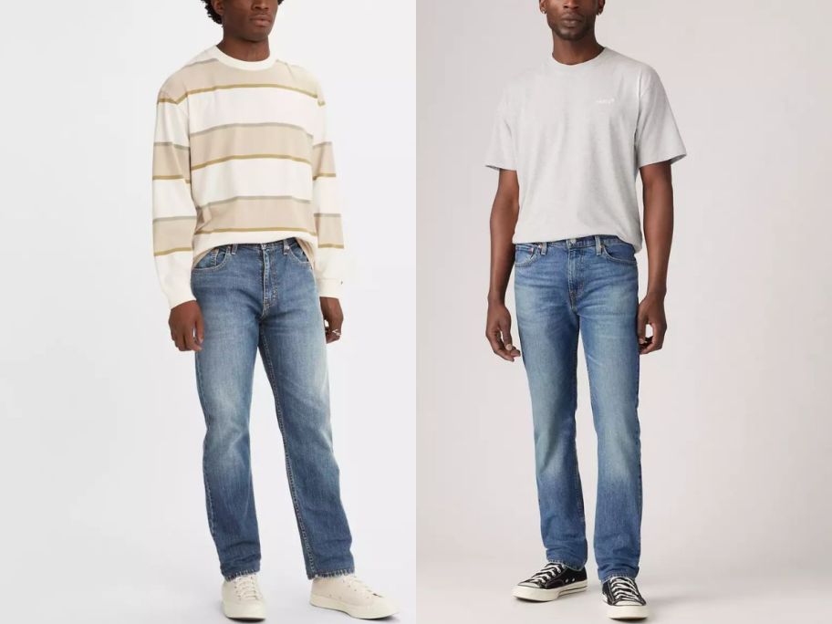 two male models wearing levis jeans