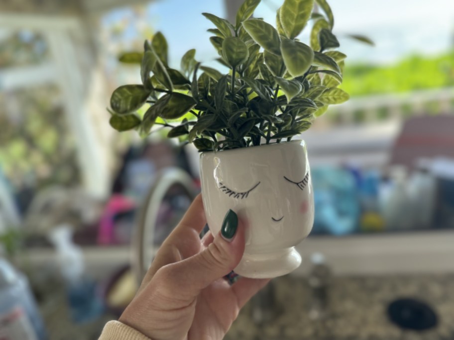 Mainstays 3" Tabletop Faux Tea Plant in Shy Girl Pot