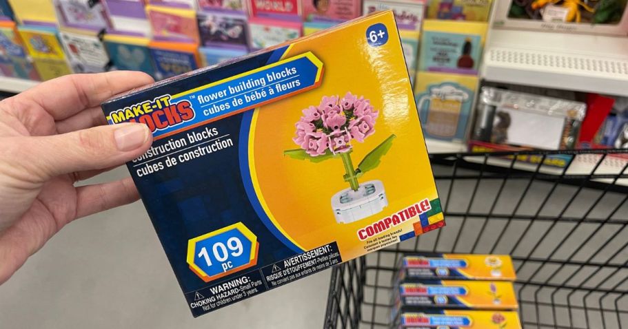 Flower Building Block Sets Only $1.25 at Dollar Tree