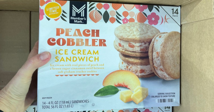 Member's Mark Peach Cobbler Ice Cream Sandwich