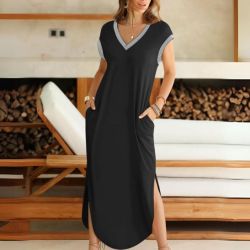 GO! V-Neck Maxi Dress Just $12.99 on Amazon | Perfect for Summer Vacations
