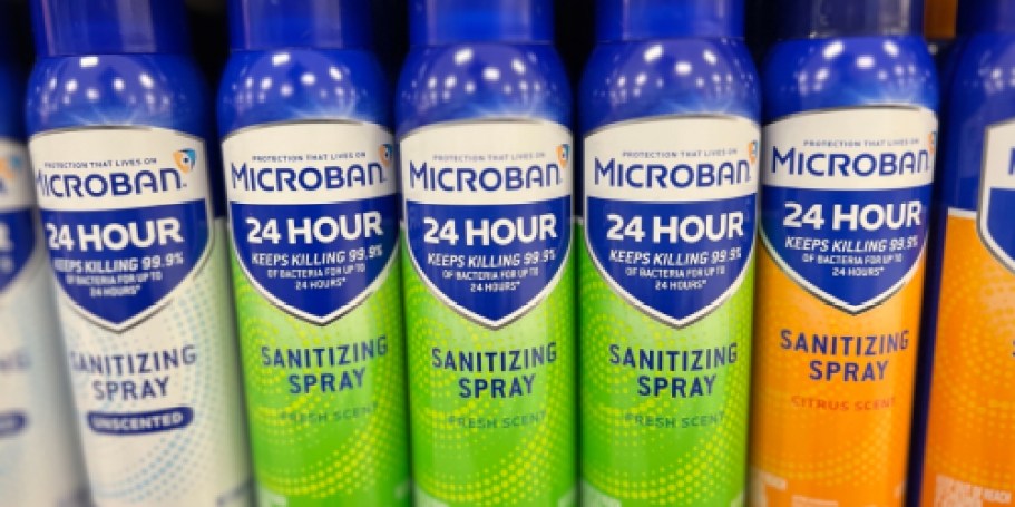 Microban 24-Hour Sanitizing Spray 2-Pack Only $3 Shipped on Amazon (Reg. $13) – Lowest Price Ever!