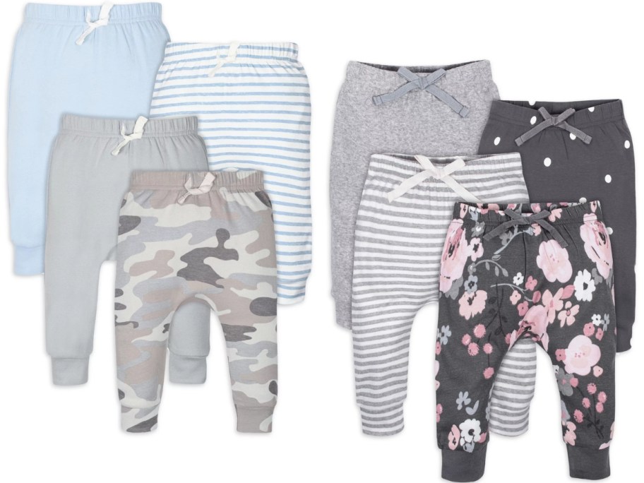 Modern Moments by Gerber Baby Boys and Girls Jogger Pants 4-Packs