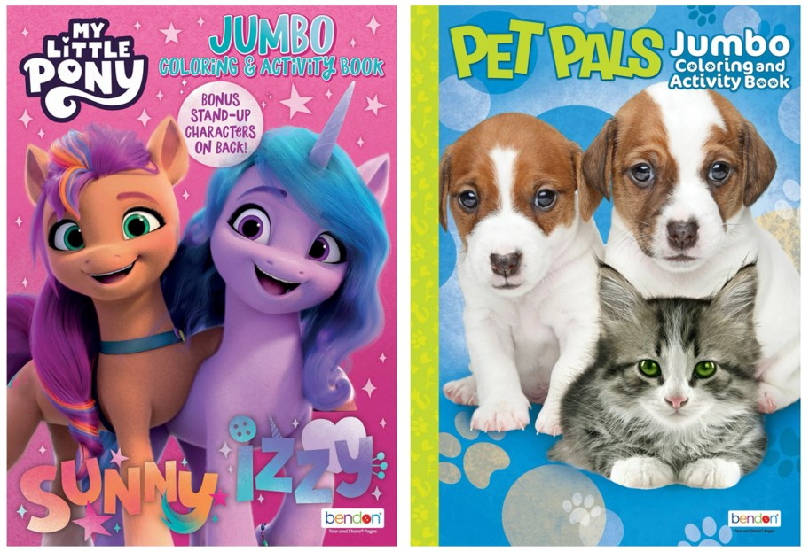 My Little Pony and Pet Pals Jumbo Coloring and Activity Books