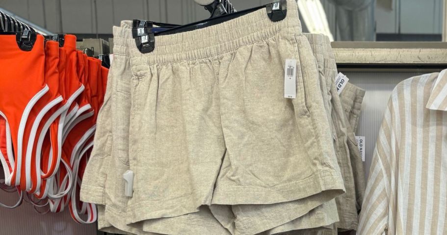 Old Navy Women’s Linen Blend Shorts Only $12 (Regularly $30) | Includes Plus Sizes