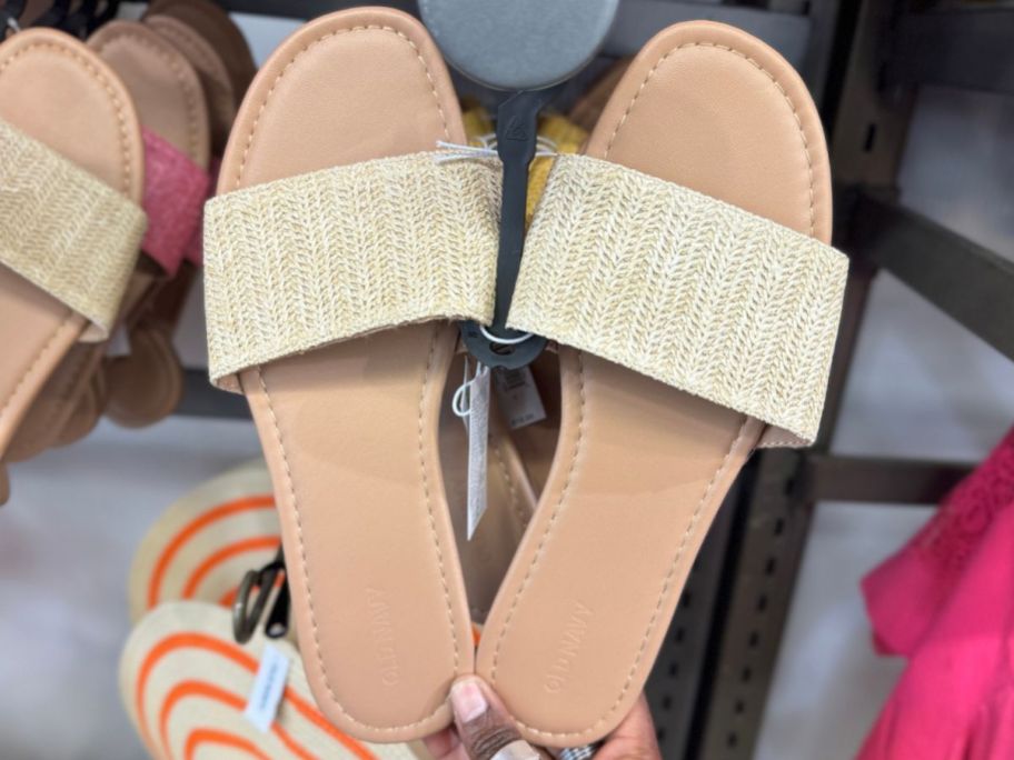 A Pair of Raffia Women's Sandals at Old Navy