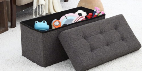Foldable Storage Ottoman from $21.98 Shipped (Regularly $50) | Best Price & May Sell Out!