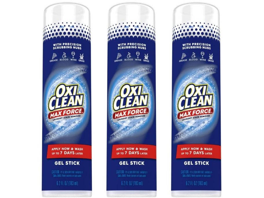 3 OxiClean Laundry Stain Remover Gel Sticks
