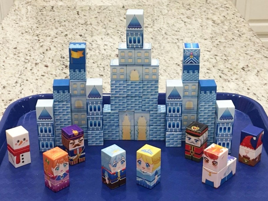 frozen themed building blocks set
