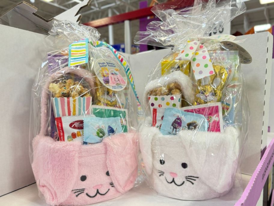 Plush Bunny Easter Basket with Treats at Sam's Club