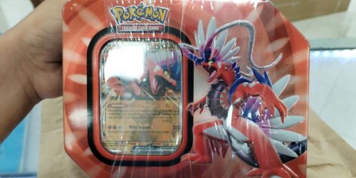 Pokémon Trading Cards Tin w/ 5 Booster Packs Just $16.99 Shipped on BestBuy.com (Reg. $27)