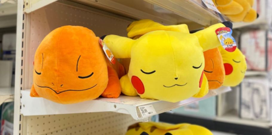 30% Off Pokémon Sleeping Plush Buddies on Target.com | Pikachu, Charmander, & More