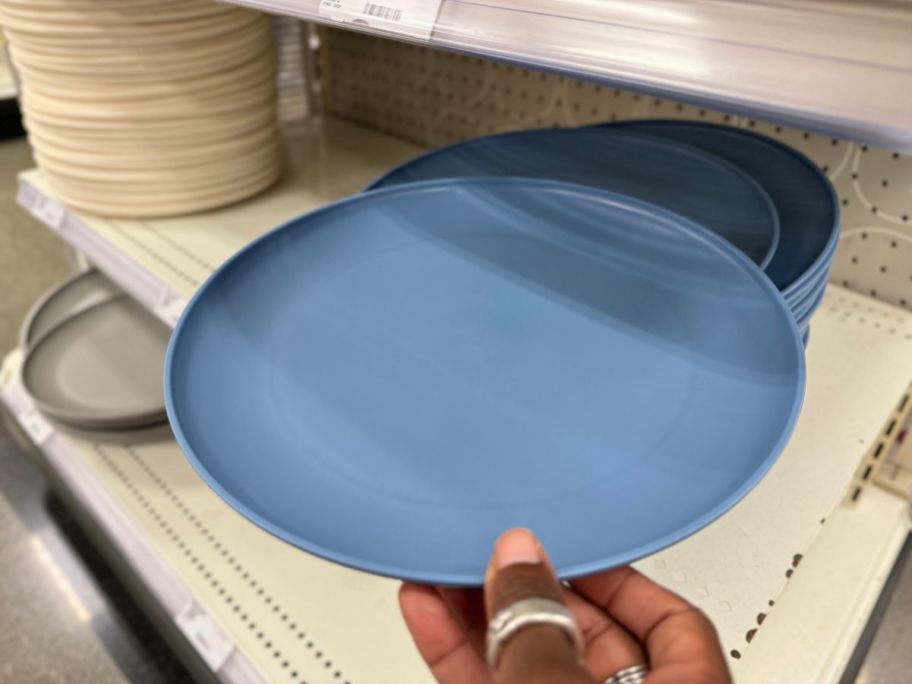 Room Essentials Dishes in blue