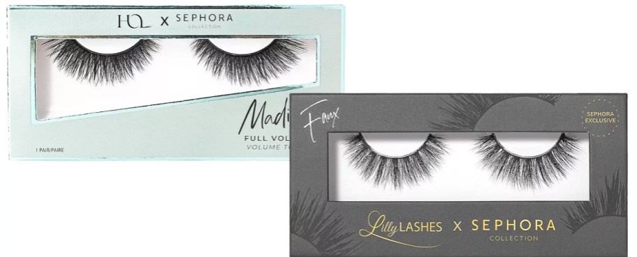 two boxes of fake lashes