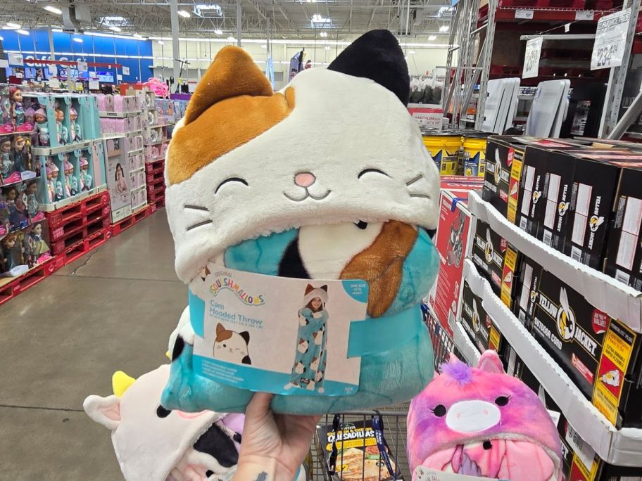 Squishmallow Hooded Throw Blankets at Sam's Club Cam