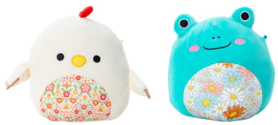 Squishmallow spring chick and spring frog