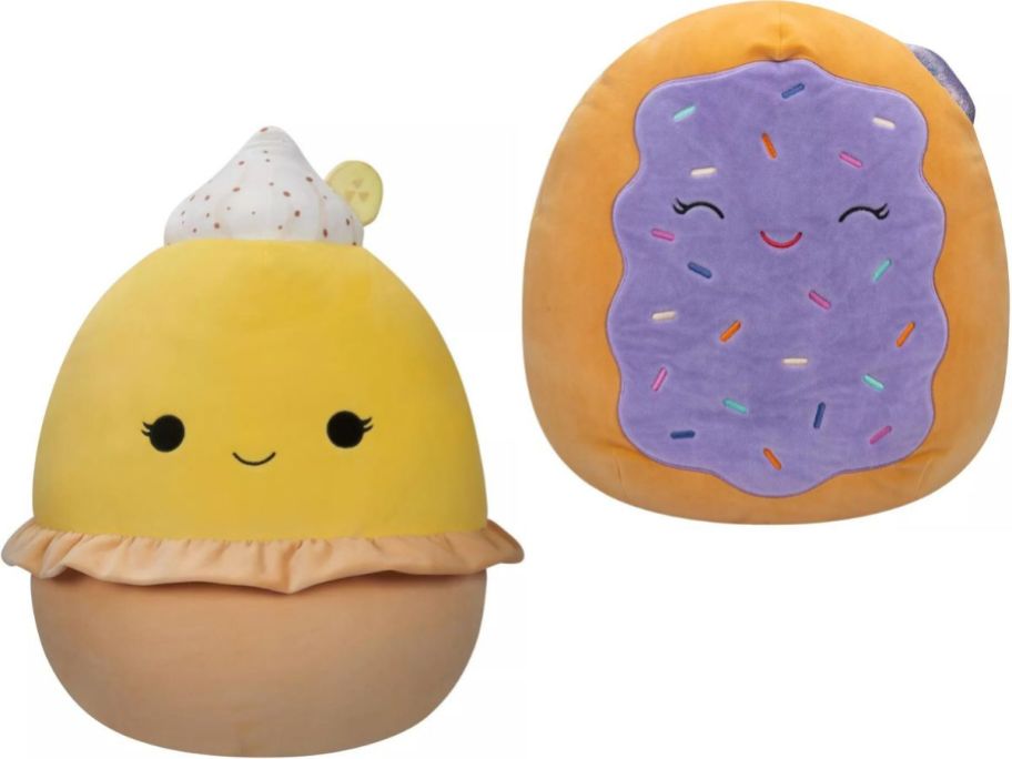 Stock images of a Lemon Meringue and a Toaster Pastry Squishmallow