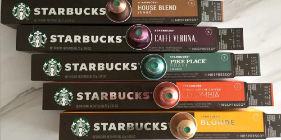 Starbucks Nespresso Capsules 120-Count Only $43 Shipped (Just 36¢ Per Cup)