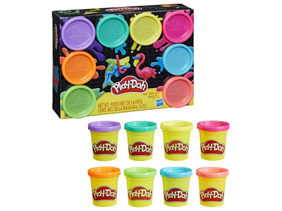 Stock image of Play-Doh 8-Pack Neon Color