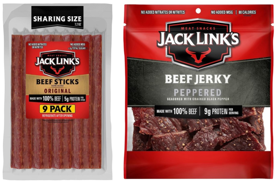 Stock images of jack links beef jerky and beef sticks
