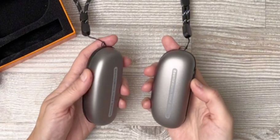 TWO Rechargeable Hand Warmers Just $10 on Amazon (Regularly $18)