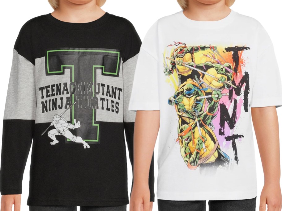 Teenage Mutant Ninja Turtles Boys Graphic Short Sleeve T-Shirt & Long Sleeve Tee 2-Pack