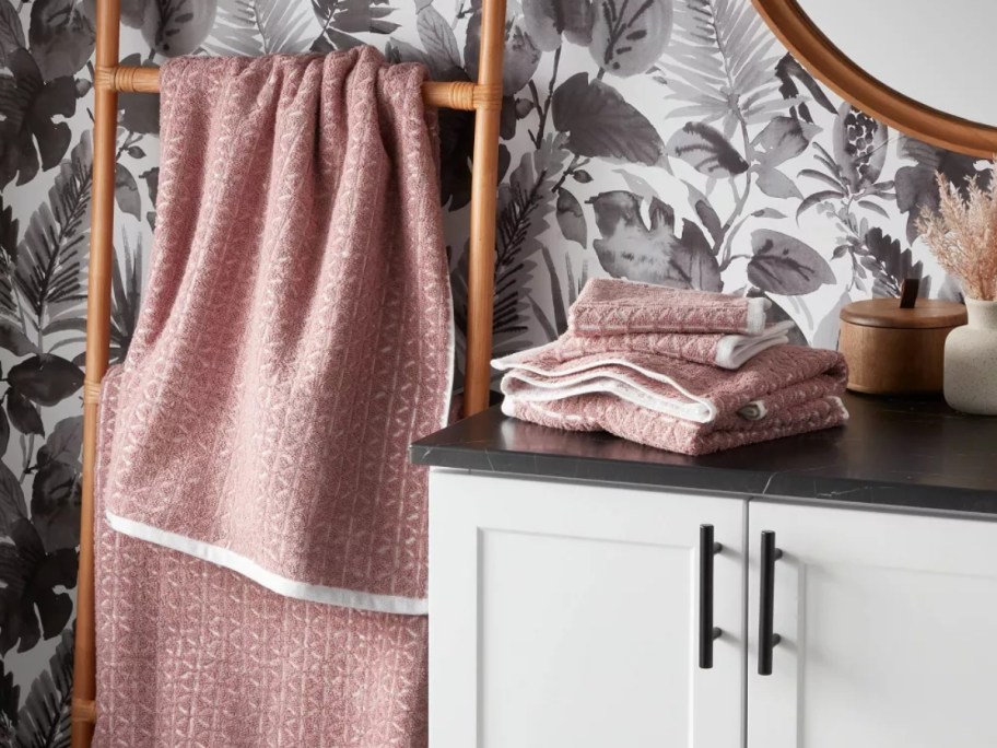 Threshold Boho 6-Piece Bath Towel & Washcloth Set