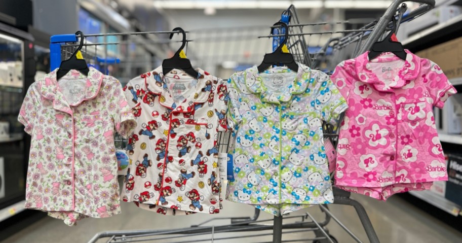Toddler Character Pajama Sets at Walmart