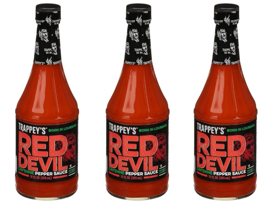 3Trappey's Red Devil Sauce bottles