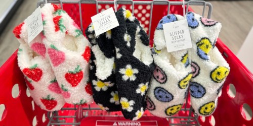 Cozy Slippers & Slipper Socks from $6 on Target.com (Mother’s Day Gift Idea)