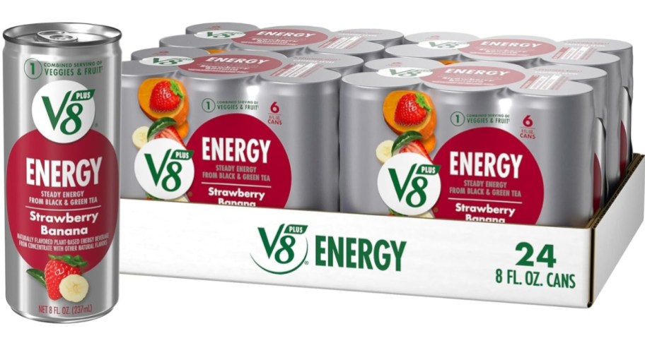 V8 +ENERGY 8oz 24-Pack in Strawberry Banana