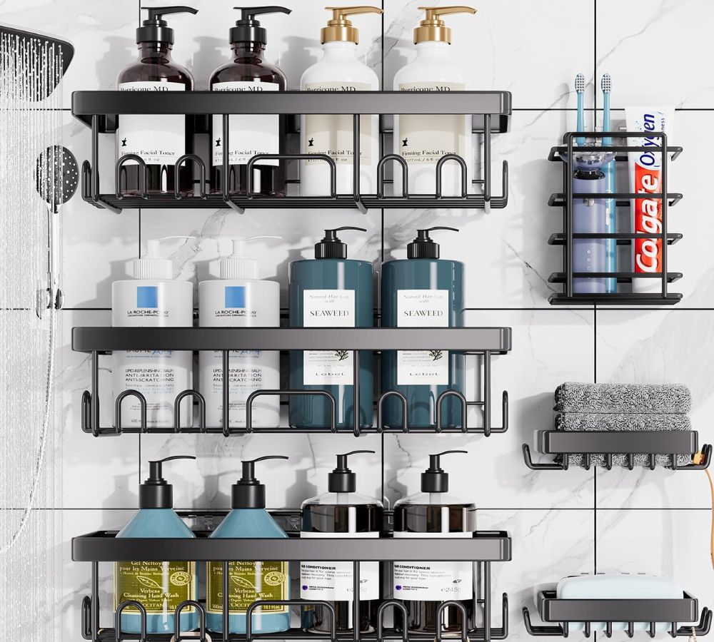 SIX Shower Storage Caddy Shelves Only $13.99 Shipped w/ Amazon Prime (Reg. $50)