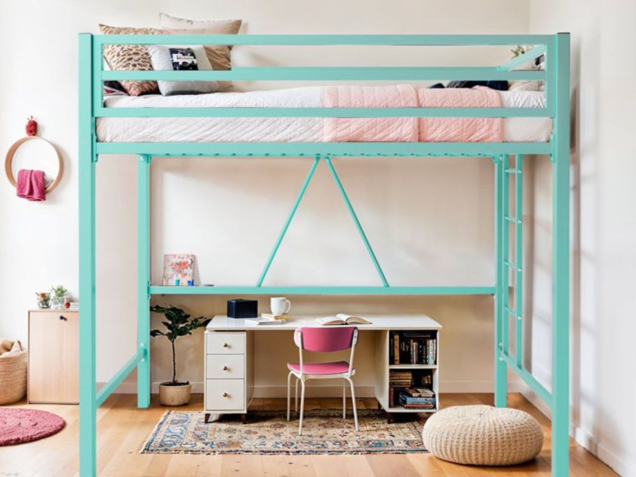 Viv + Rae Maranto Twin Loft Bed in blue