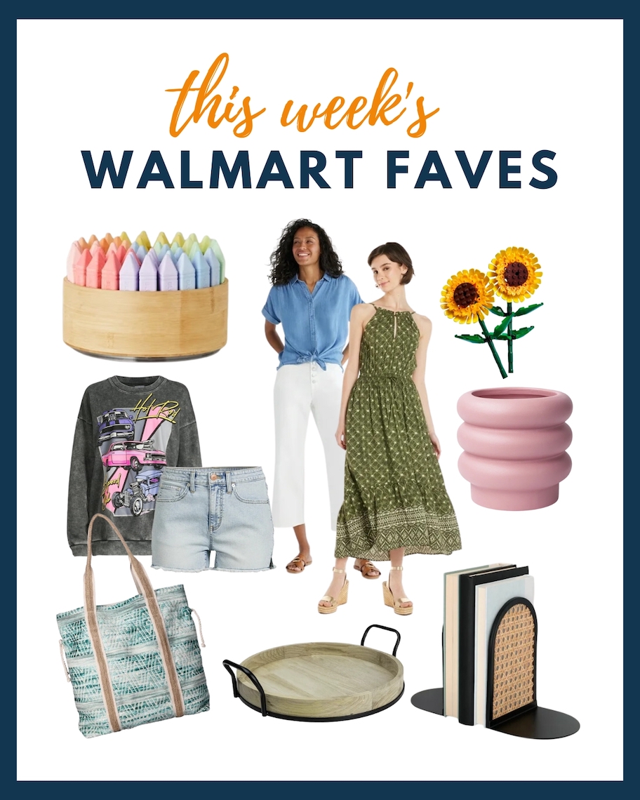 graphic collage of walmart stock photo items