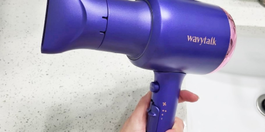 Negative Ion Hair Dryer Only $23.55 on Amazon | Includes Smoothing & Diffuser Attachments