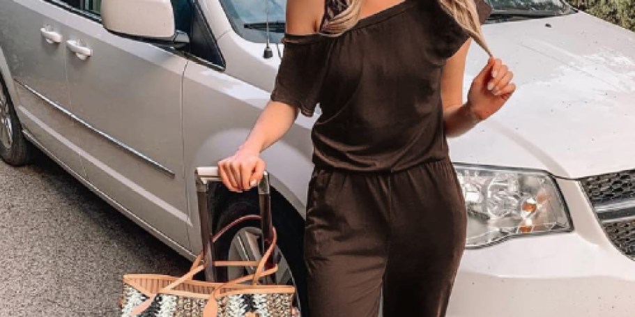 Off-Shoulder Jumpsuit Just $19.99 on Amazon (Regularly $38)