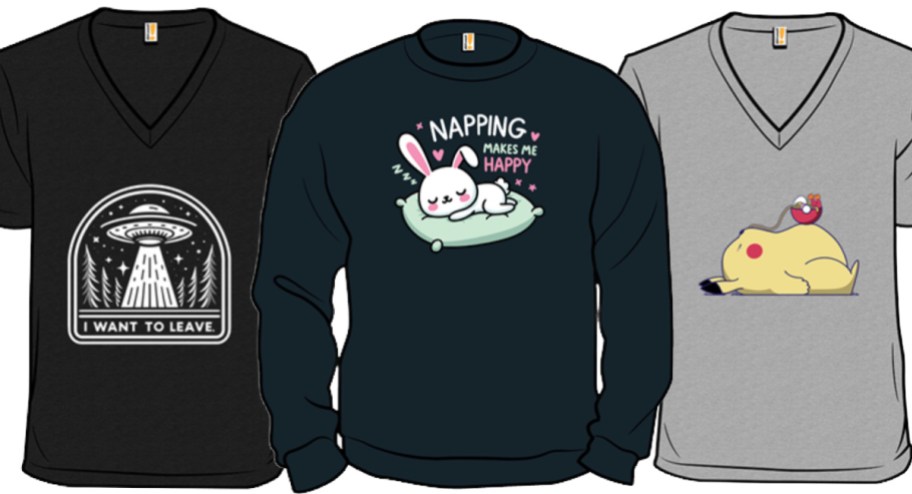 Woot t shirts and long sleeve sweater