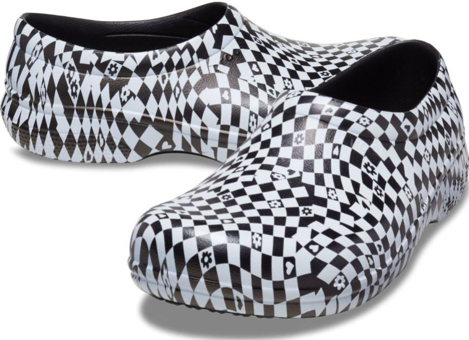 Stock image of Crocs graphic work clogs