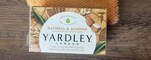 yardley oatmeal & almond bar soap in box