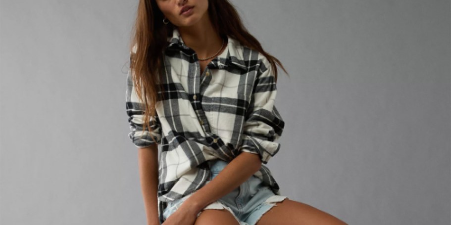 American Eagle Flannels from $14.99 (Reg. $50) + More – Today Only!