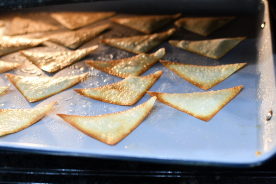 baking wonton wrappers in the oven