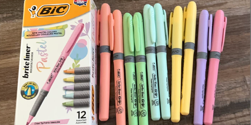 BIC Pastel Highlighters 12-Pack Only $5 Shipped on Amazon (Reg. $15)