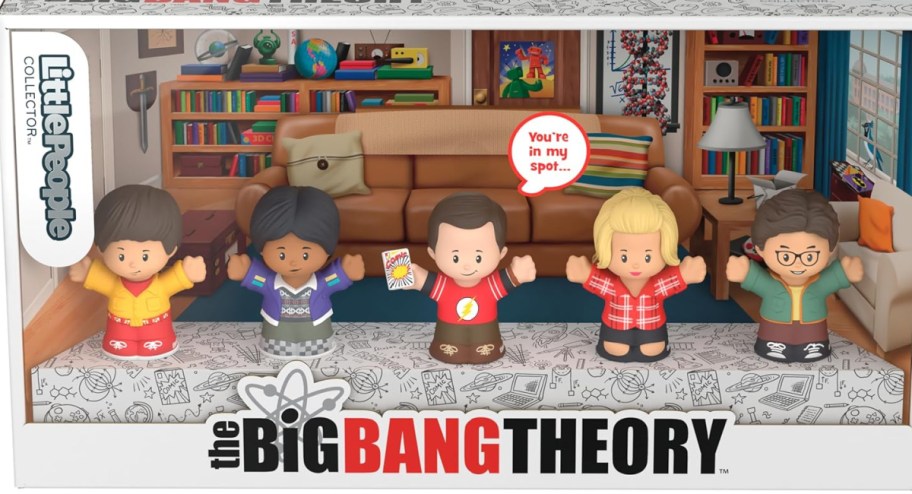 box of the Big Bang theory tv show in little people collectors option