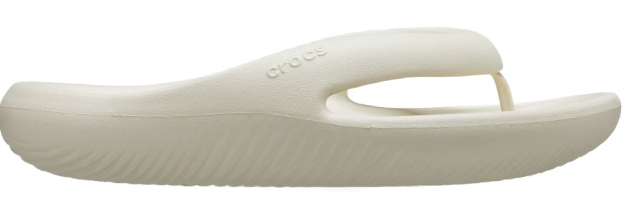 white recovery flip flops